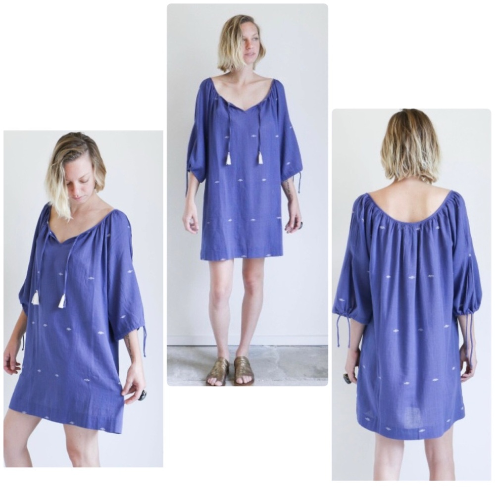 CAFTANS GOA CAFTAN IN ROYAL BLUE